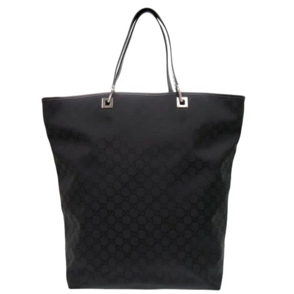 Gucci GG Leather Black Tote Bag